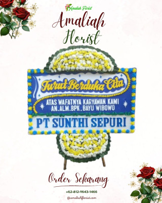 Papan Bunga Duka di Pelita Jaya