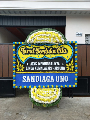 Papan Bunga Duka di Pelita Jaya